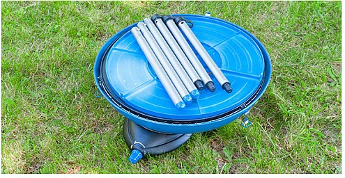 Shporet kampingu Campingaz Party Grill 600, 1 zonë, ndezje piezo, 10.7 kg, zi/kaltër metalik