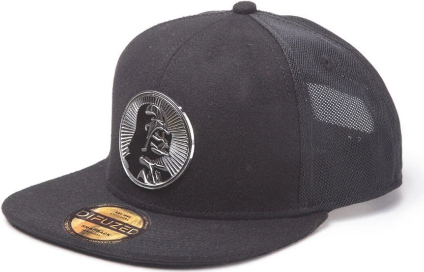 Kapele snapback Difuzed Star Wars Darth Vader me stemë metalike, e zezë
