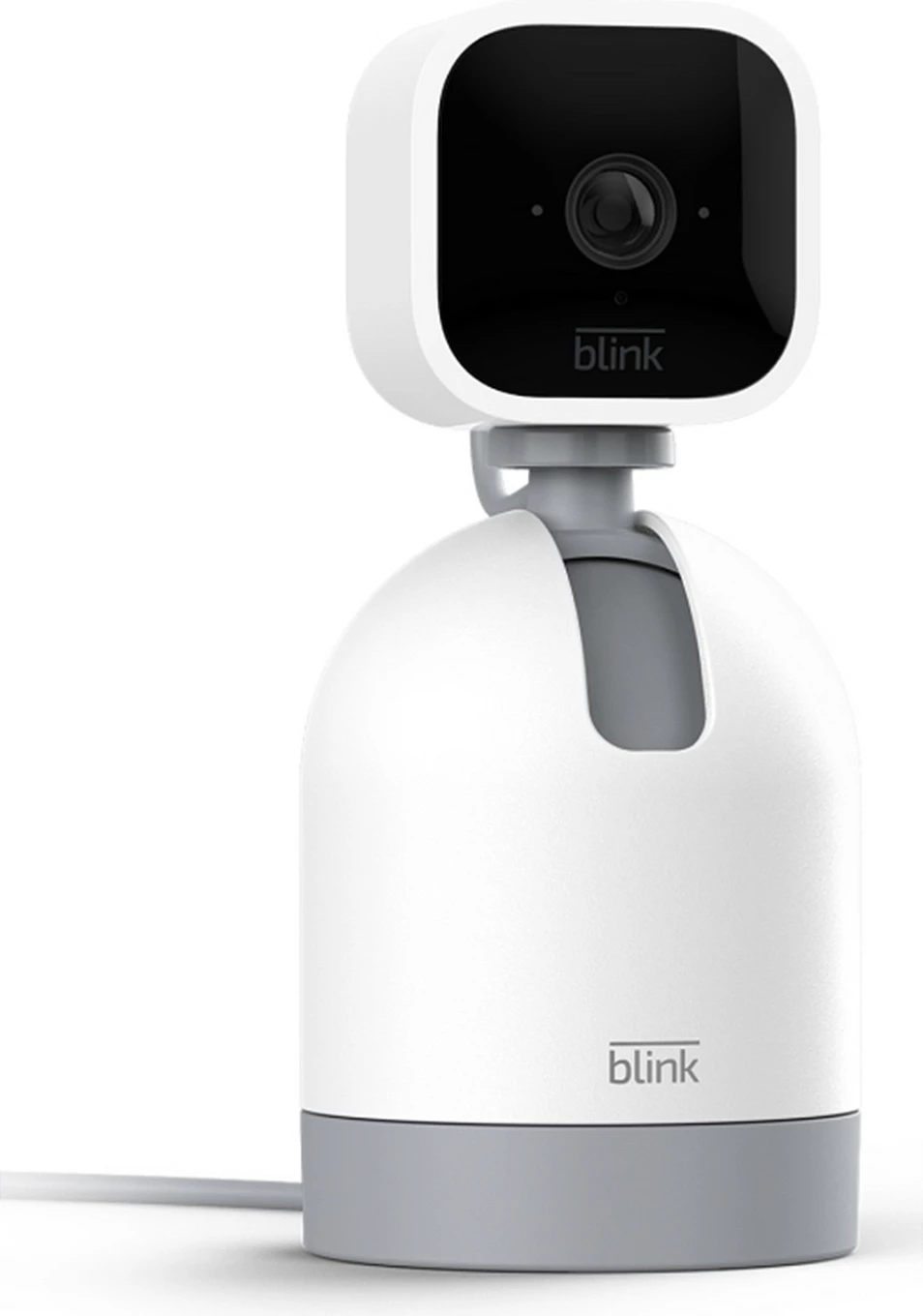Kamerë sigurie Amazon Blink Mini, indoor, pan/tilt, ngjyra + night vision, e bardhë/gri