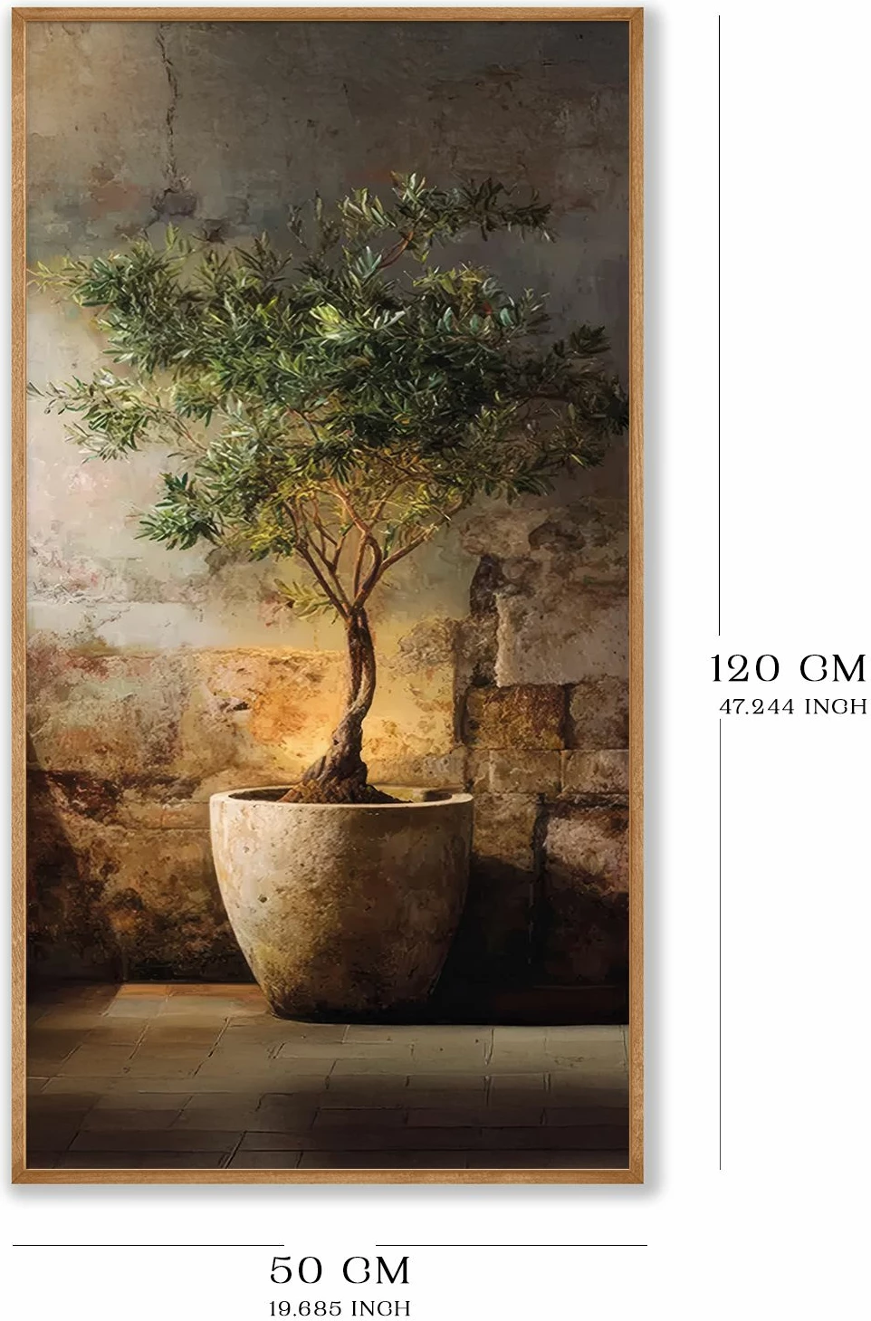 Pikturë dekorative me kornizë, MDF, shumëngjyrëshe, 120x50cm