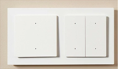 Switch dritash Aqara Light Switch H2 EU, 2 butona, 1 kanal, Bluetooth/Wi-Fi, i bardhë