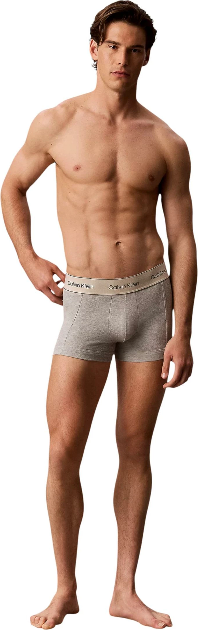 Të brendshme trunk për meshkuj Calvin Klein Underwear TRUNK 3PK LV00NB4446, zi-gri [Madhësia: S]