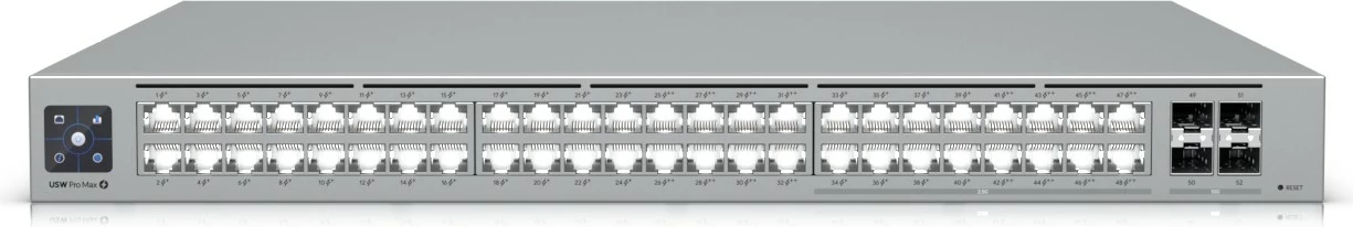 Switch Ubiquiti USW-PRO-MAX-48-POE, L3, 2.5G Ethernet, PoE, Rack mounting