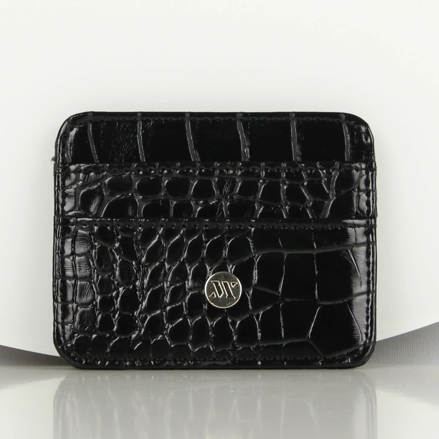 Portofol prej lëkure, ngjyrë e zezë, Zoozie Bags, 10.5x8.5cm
