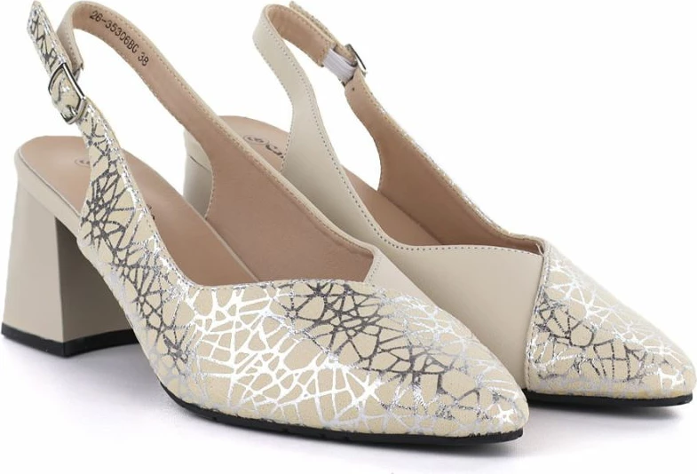 Këpucë pumps Cambell 35306, bezhë