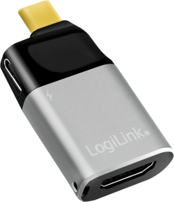 Adapter USB Type-C në HDMI LogiLink CUA0203, 4K, zi/gri