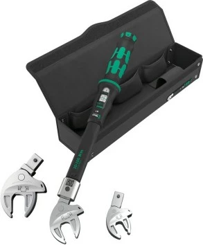 Set çelësa momenti Wera Click-Torque, 4 copë, për pompa nxehtësie dhe klimatizim, zi/gjelbër/argjendtë