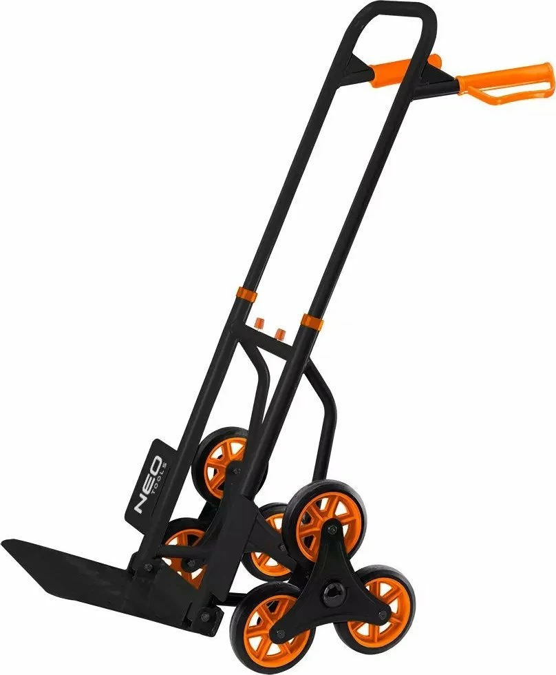 Karrocë transporti për shkallë Neo 84-402, e palosshme, 150 kg, zezë/portokalli