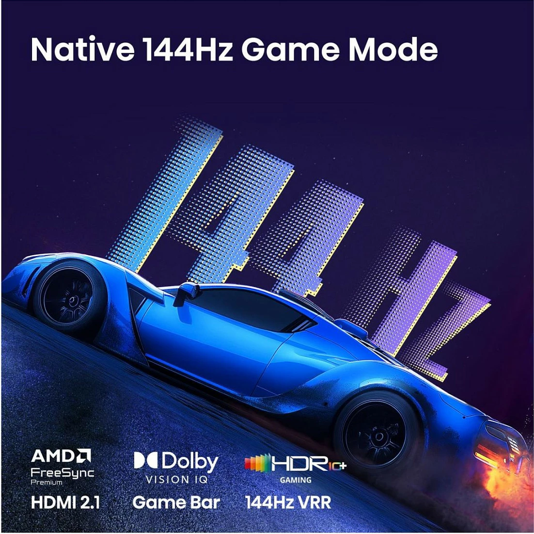 Smart TV Hisense 75E7S PRO, 75", 4K QLED, 144Hz, Dolby Atmos, Wi-Fi/Bluetooth, e zezë/hirtë