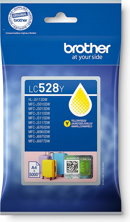Kartushë boje Brother LC-28Y / LC528XLY, Ultra High Yield 5000 faqe, e verdhë