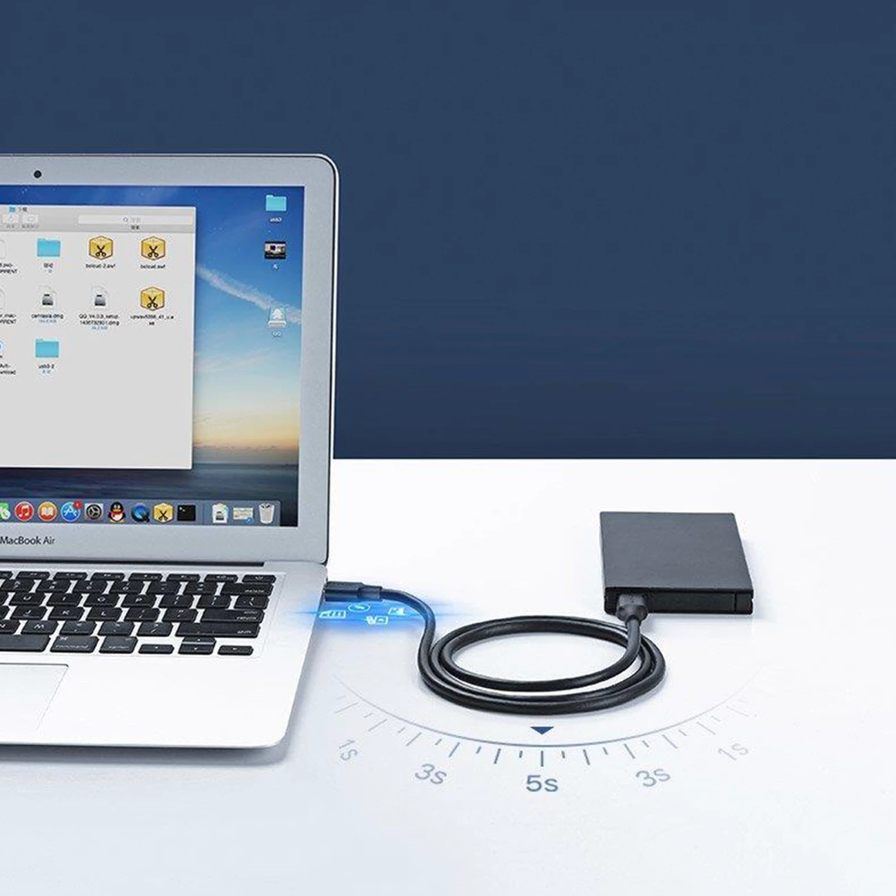 Kabllo USB-A 3.0 Ugreen US128 10371, 2m, e zezë