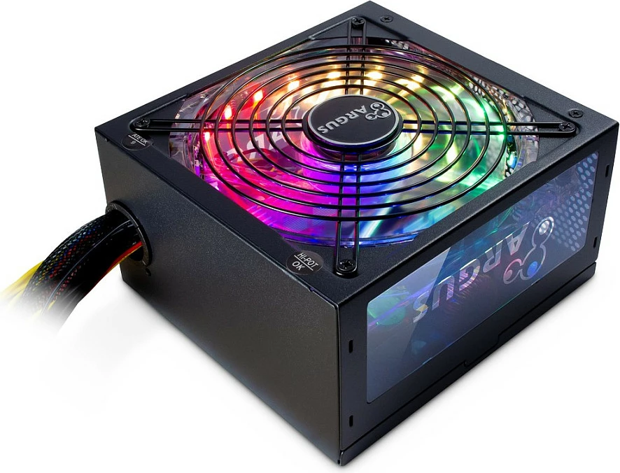 Furnizues rryme Inter-Tech Argus RGB-500W II, 500W, ventilator 140mm, RGB, i zi