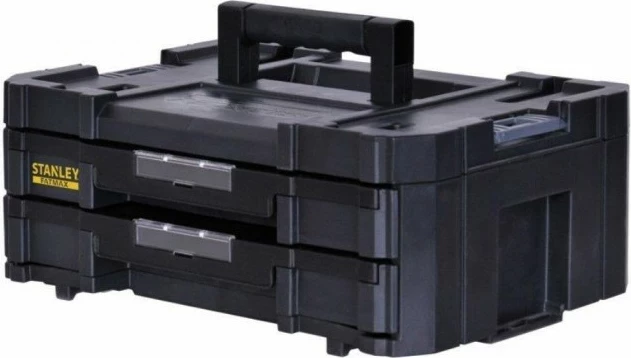 Kuti veglash Stanley FATMAX TSTAK IV FMST1-71969, 2 sirtarë, 440 x 176 x 314.2 mm, 8 L, e zezë
