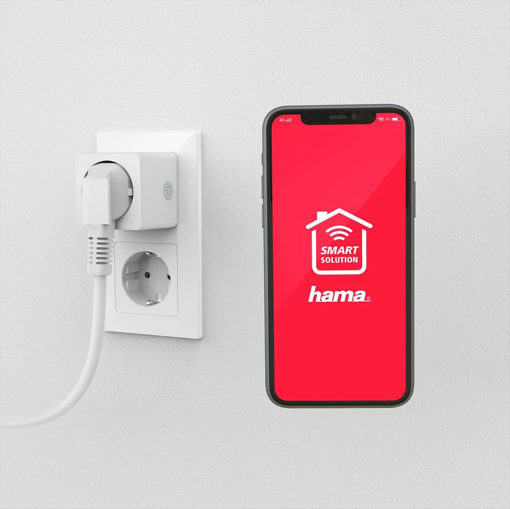 Prizë smart Hama Mini, Wi-Fi, 16A, 3680W, e bardhë