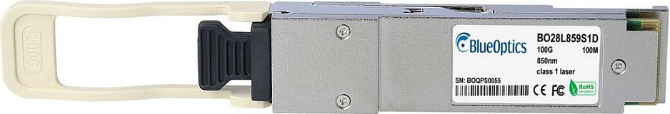 Modul transceiver BlueOptics QSFP28-100G-SR4, 100GBASE-SR4, 850nm, 100m, MPO, MMF