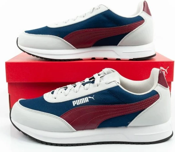 Atlete meshkuj Puma R78 Lightwind, gri/kaltër e errët [Madhësia: 42]