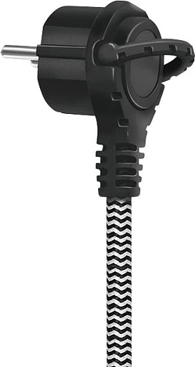 Zgjatues kabllo rryme LogiLink, CEE 7/7 në CEE 7/3, 3 m, tekstil, zi/hiri