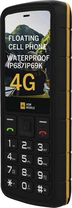 Celular AGM M9F 4G, Dual SIM, IP68/IP69, MIL-STD-810G, USB-C, zi/portokalli