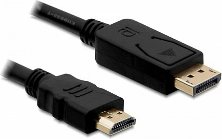 Kabllo DisplayPort në HDMI DeLOCK, 1 m, 1920x1200@60Hz, e zezë