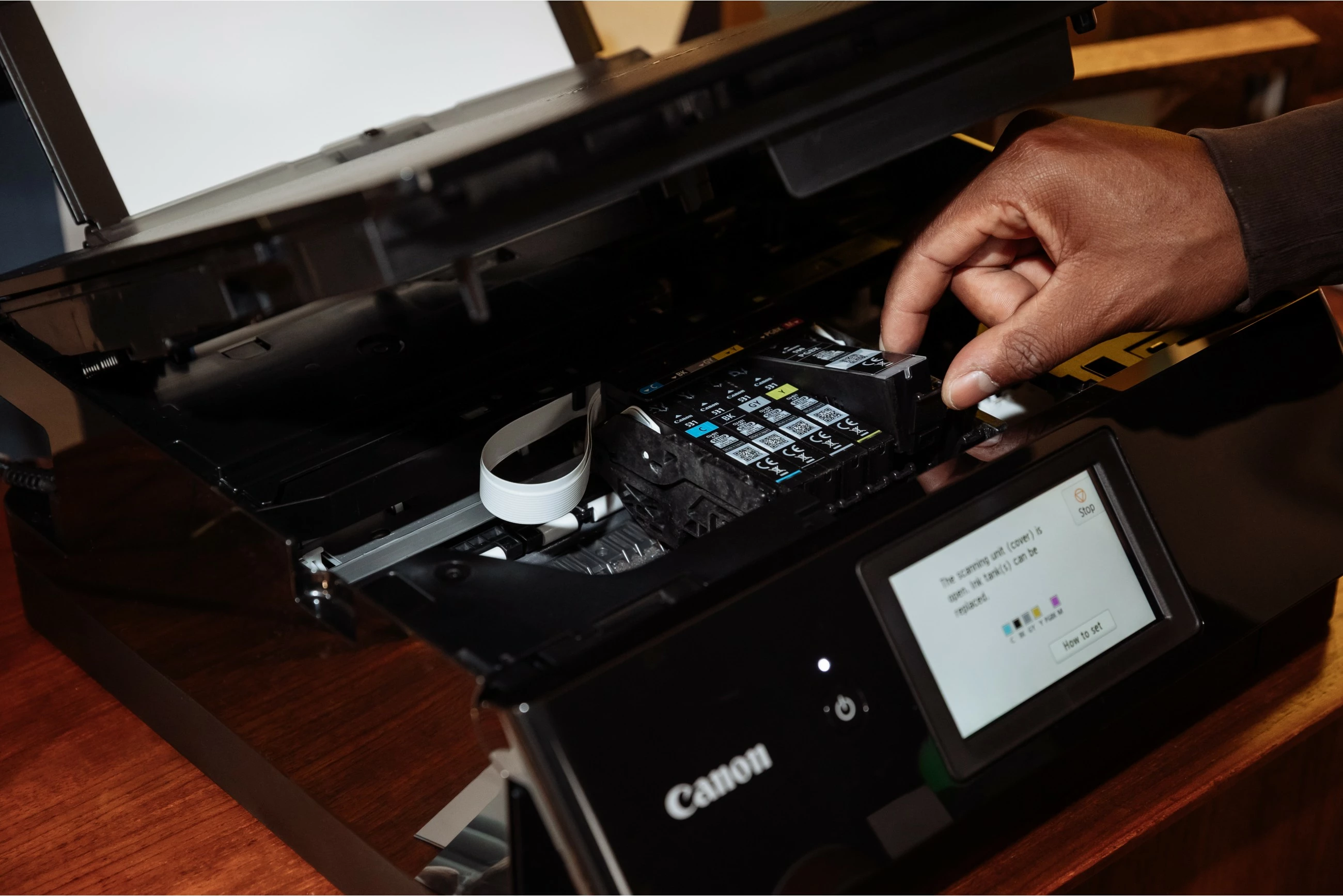 Printer Canon PIXMA TS8750, Inkjet, Printim ngjyra, 4800 x 1200 DPI, Kopjim ngjyra, A4, E zezë