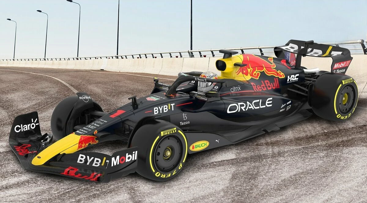 Makina me telekomandë Jamara Oracle Red Bull Racing RB18 1:12 2.4 GHz 48 cm, kaltër e errët