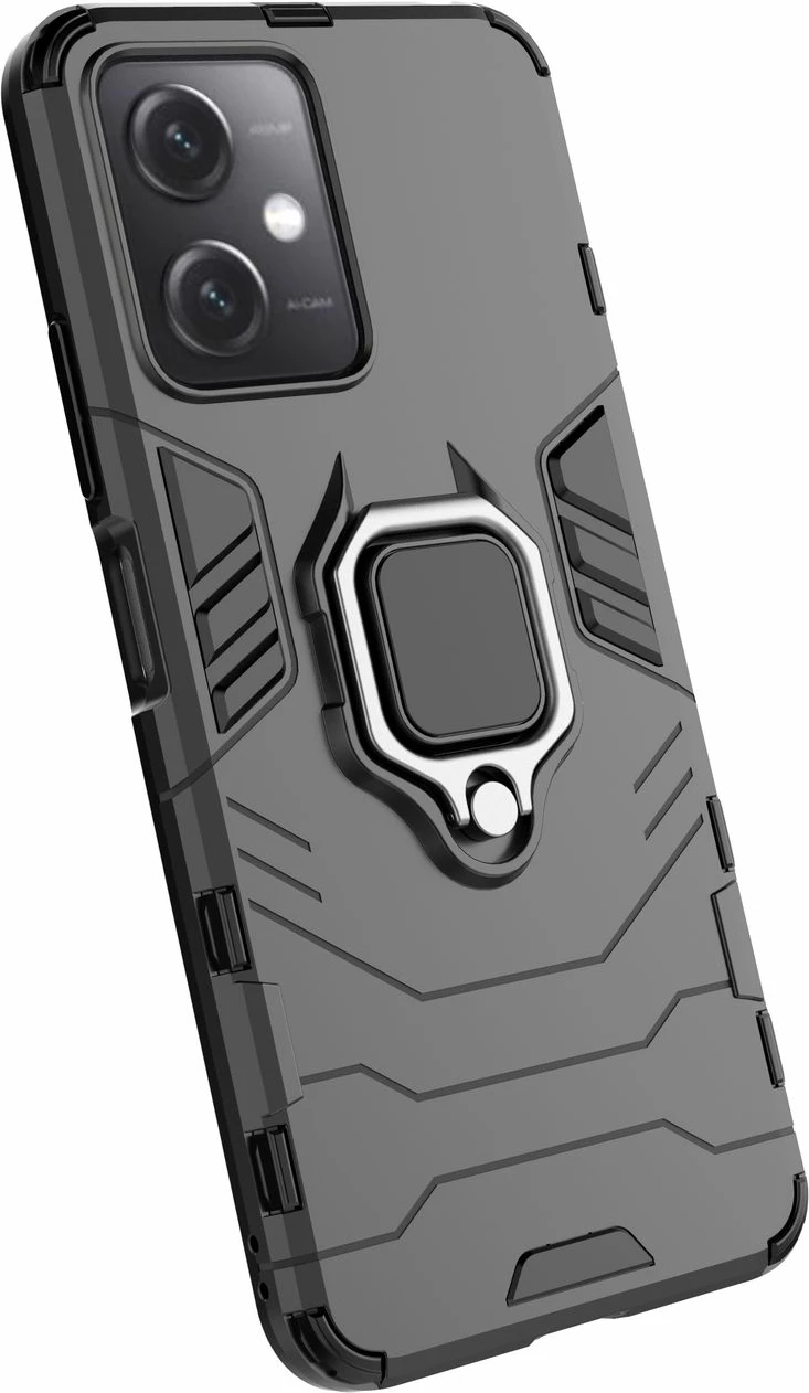 Mbështjellës Hurtel Ring Armor për Xiaomi Redmi Note 12 5G / Poco X5 5G, i zi