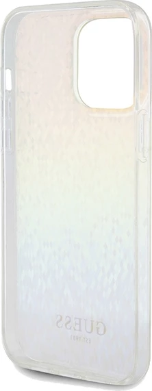 Mbështjellës Guess IML Faceted Mirror Disco Iridescent për iPhone 13 Pro / 13, Multikolor