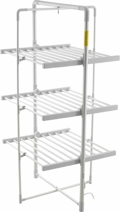 Stendë elektrike tharëse rrobash ADLER AD7829 300W, e palosshme, IP22, argjend/bardhë