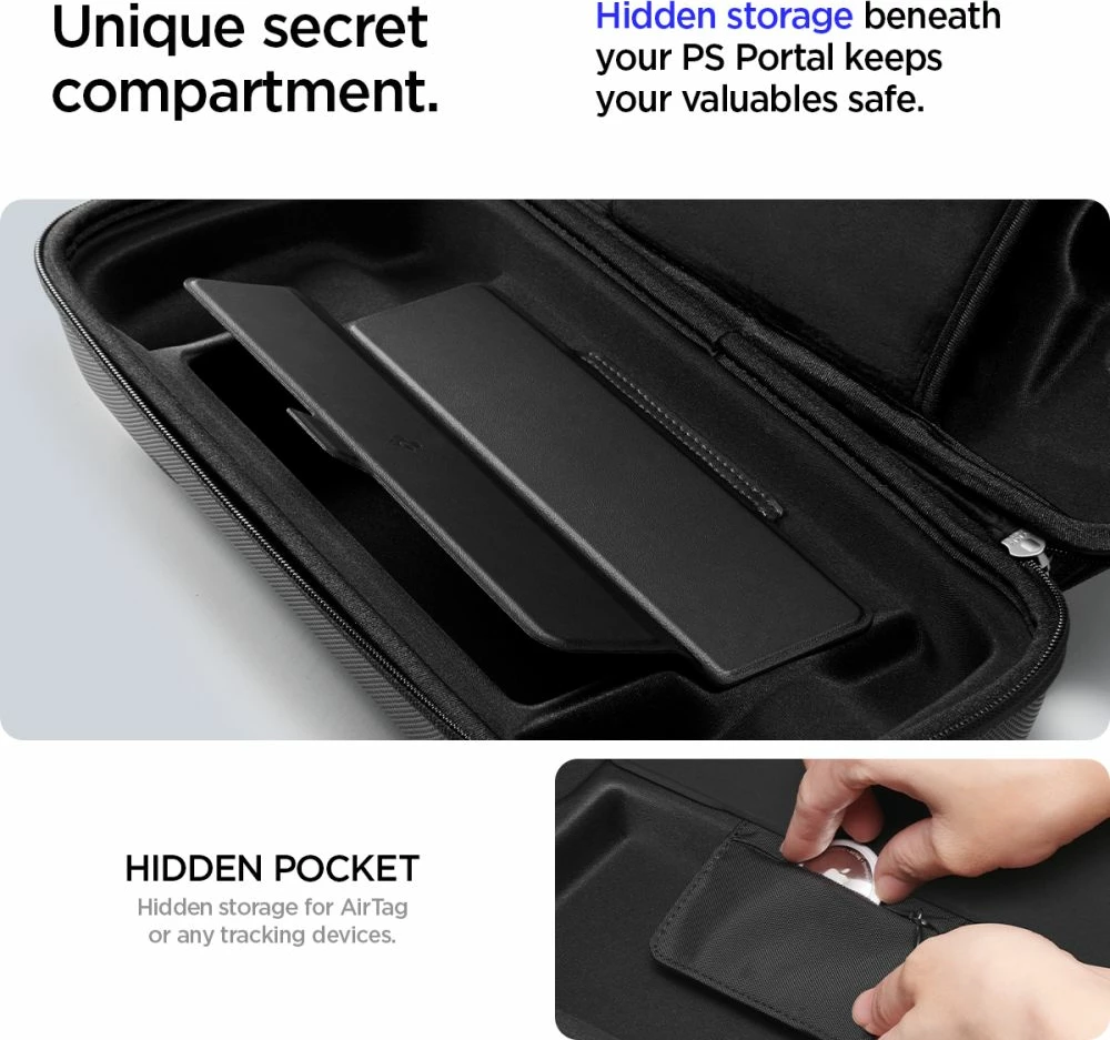 Mbështjellës Spigen Rugged Armor Pro për Sony Playstation Portal, i zi