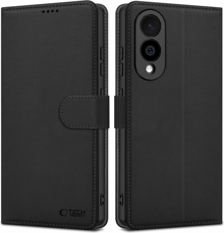 Mbështjellës Tech-Protect Wallet për Samsung Galaxy S25 Edge, i zi