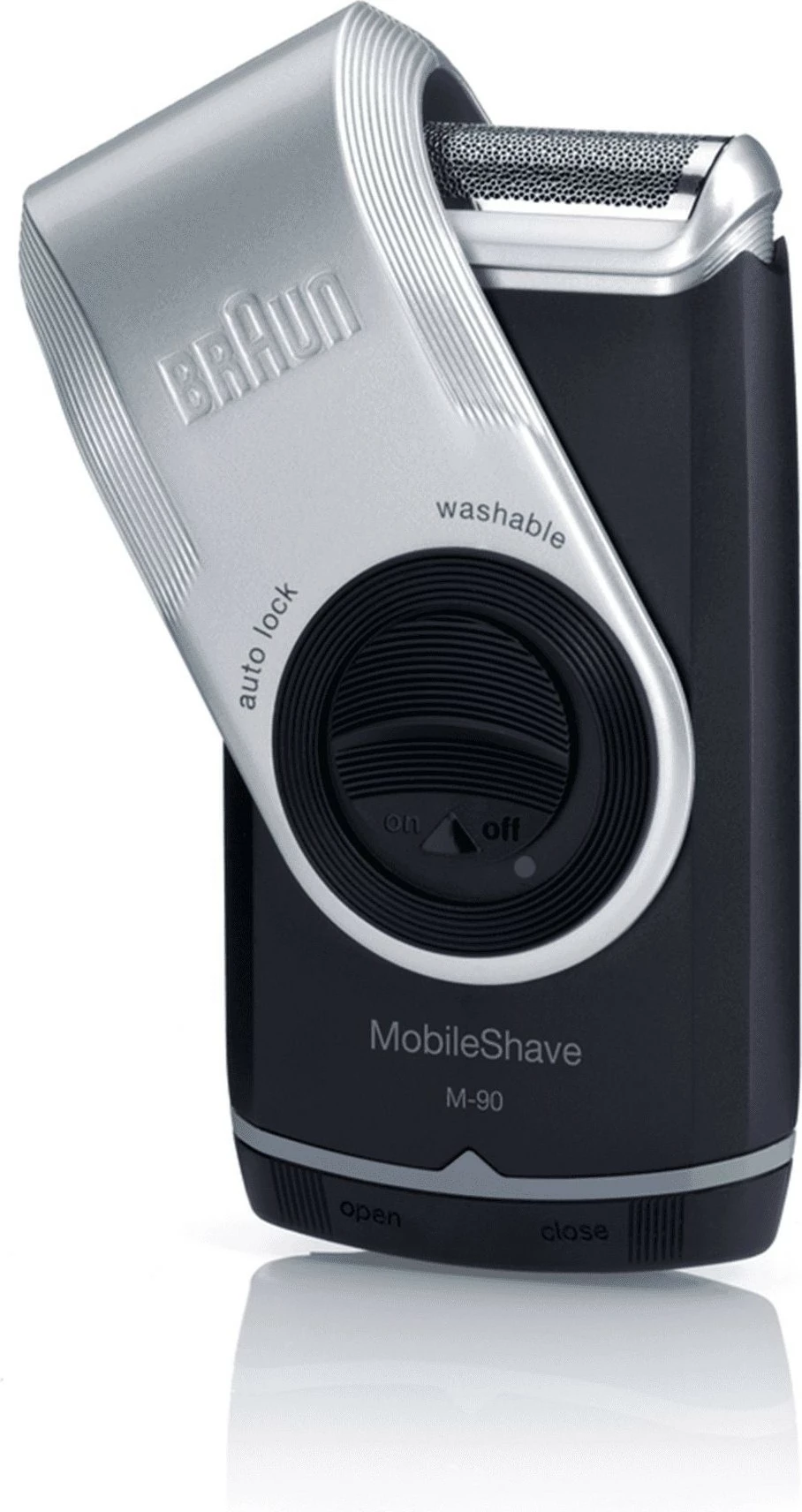 Makinë rroje Braun MobileShave M-90, e kaltër/argjendtë