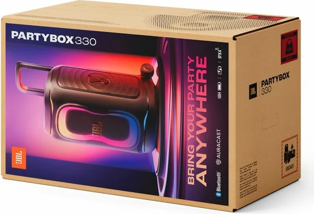 Altoparlant portativ JBL PartyBox 330 280W Bluetooth RGB USB, i zi
