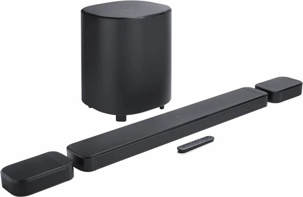 Soundbar sistem kinemaje në shtëpi JBL BAR 800 MK2 7.1, 780 W, subwoofer 10\", Dolby Atmos, altoparlantë rrethues të shkëputshëm pa kabllo, i zi, set