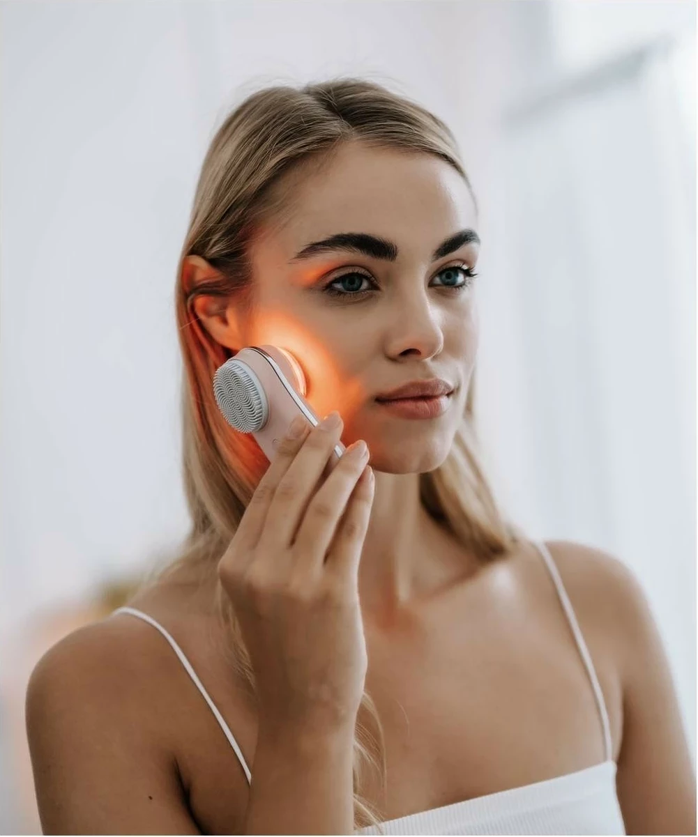 Brushë fytyre sonike Beautifly Fresh Duo, rozë
