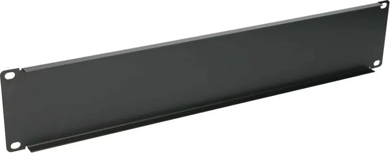 Panel fronti për rack Extralink 2U 19", çelik, i zi