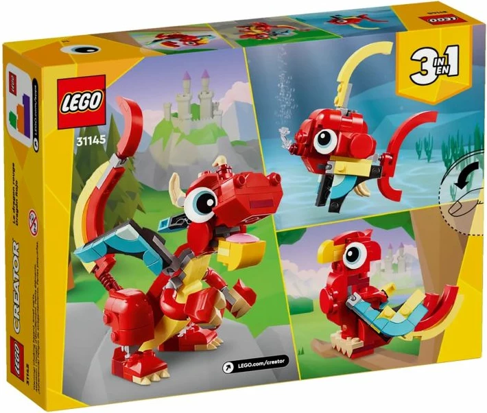 Lego lodër për fëmijë, e kuqe