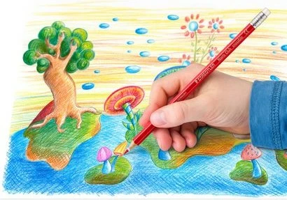 Set lapsa ngjyrues STAEDTLER Noris erasable 24 copë, multikolor