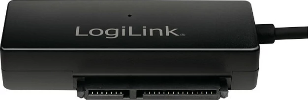 Adapter USB 3.0 në SATA LogiLink, 5 Gbit/s, me adaptor rryme, i zi