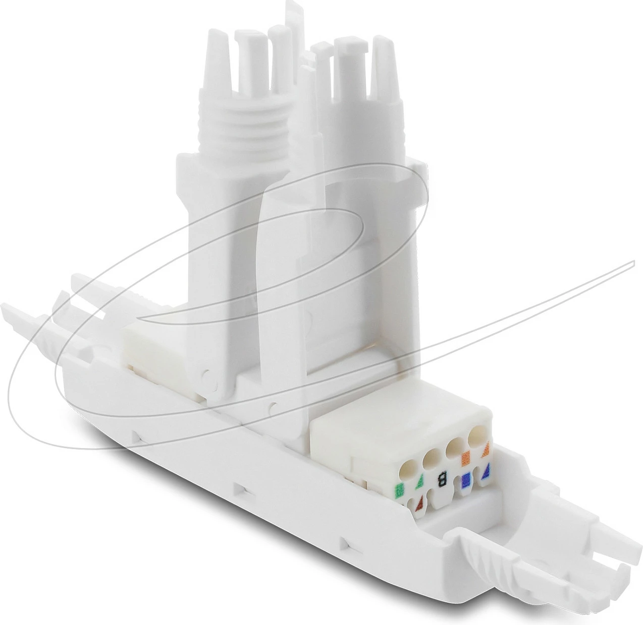 Konektor LSA-LSA DeLOCK 91126, Cat6a, AWG 26/22, i bardhë