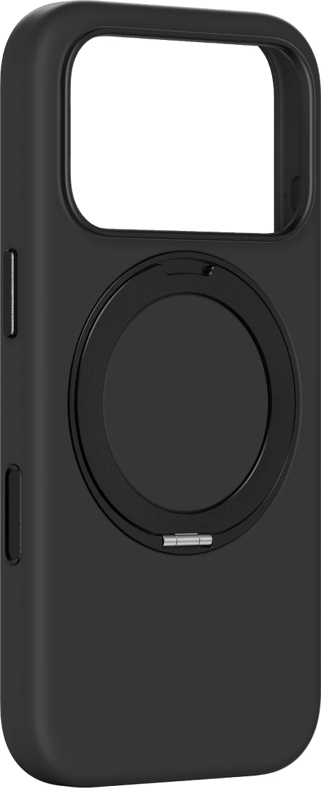 Mbështjellës AmazingThing Cloudie për iPhone 17 Pro, me stand, MagSafe, i zi