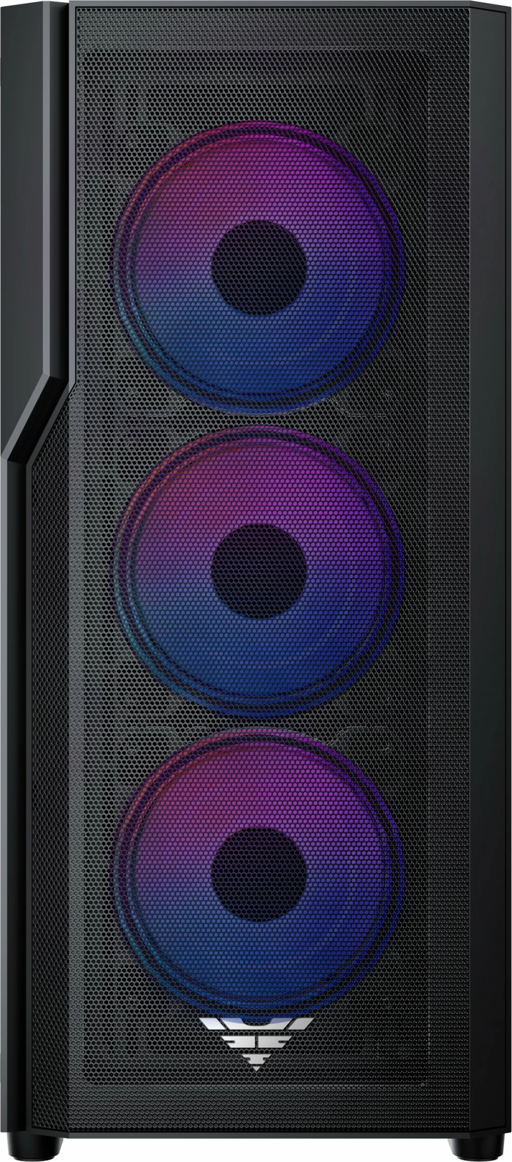 Kasë PREYON Nest Aero ARGB PNA04B Midi Tower, ATX/e-ATX, USB-C, 4x120mm PWM ARGB, e zezë