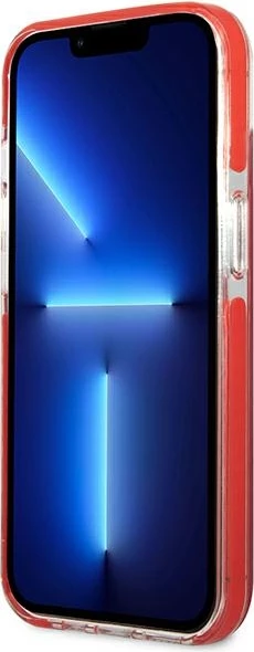 Mbështjellës Karl Lagerfeld KLHCP13STPE2TR për iPhone 13 mini, Hardcase, Kuq