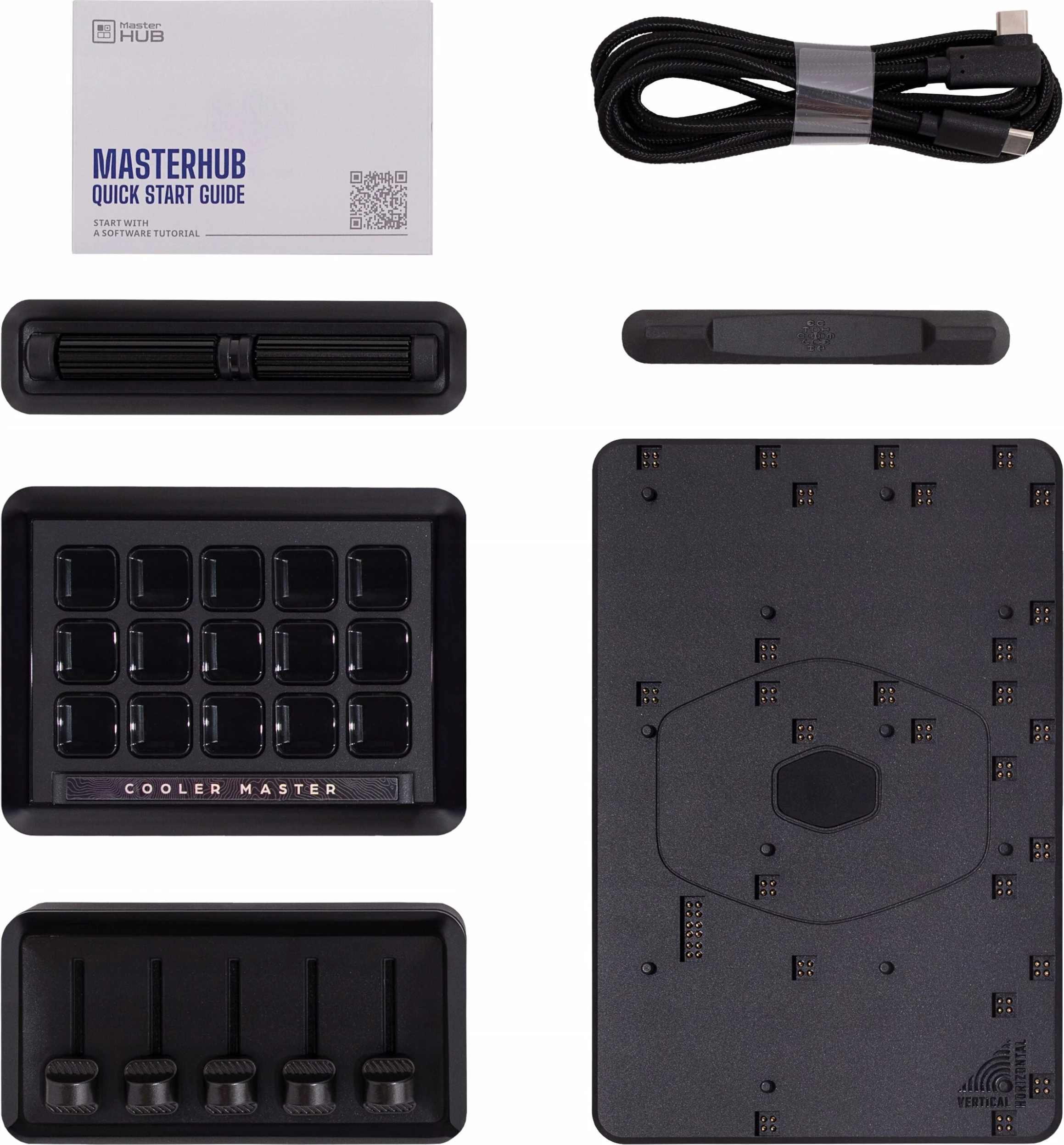 Stream deck Cooler Master MasterHUB Stream Kit MHSK13AA00, 15xKeys IPS, 5xFader, 2xRoller, i zi