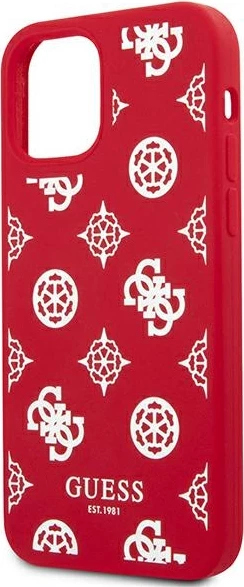 Mbështjellës Guess Peony Collection për iPhone 12 Pro Max 6.7", i kuq