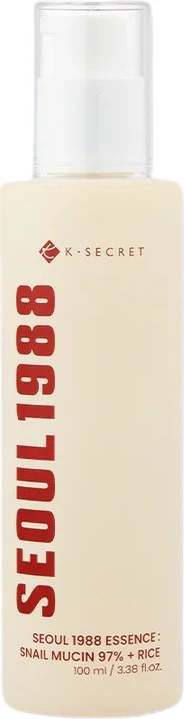Esencë fytyre për femra K-SECRET Seoul 1988 Snail Mucin 97% + Rice, 100ml