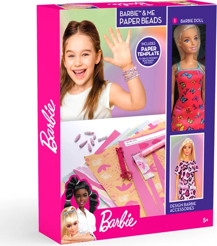 Barbie &amp; Me Paper Beads Jewellery Craft Set