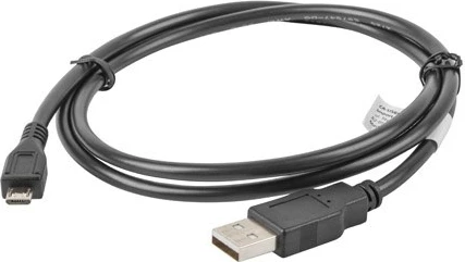 Kabllo Lanberg CA-USBM-10CC-0010-BK, 1 m, e zezë