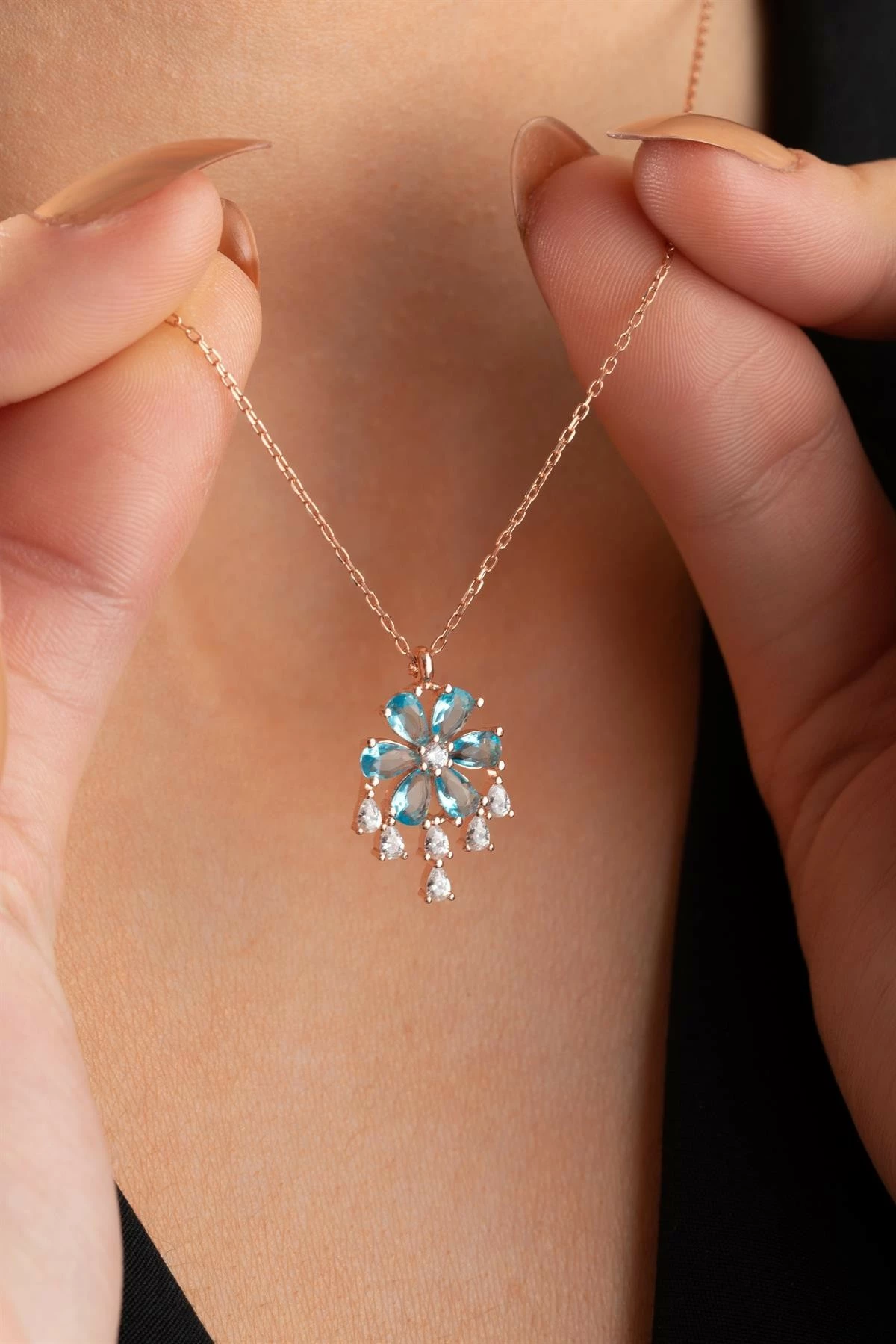 Qafore argjendi Jumeon, ngjyrë rozë ari, NRZ999043