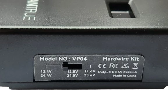 Adapter energjie OBD USB-C VANTRUE VP04, 5V, i zi