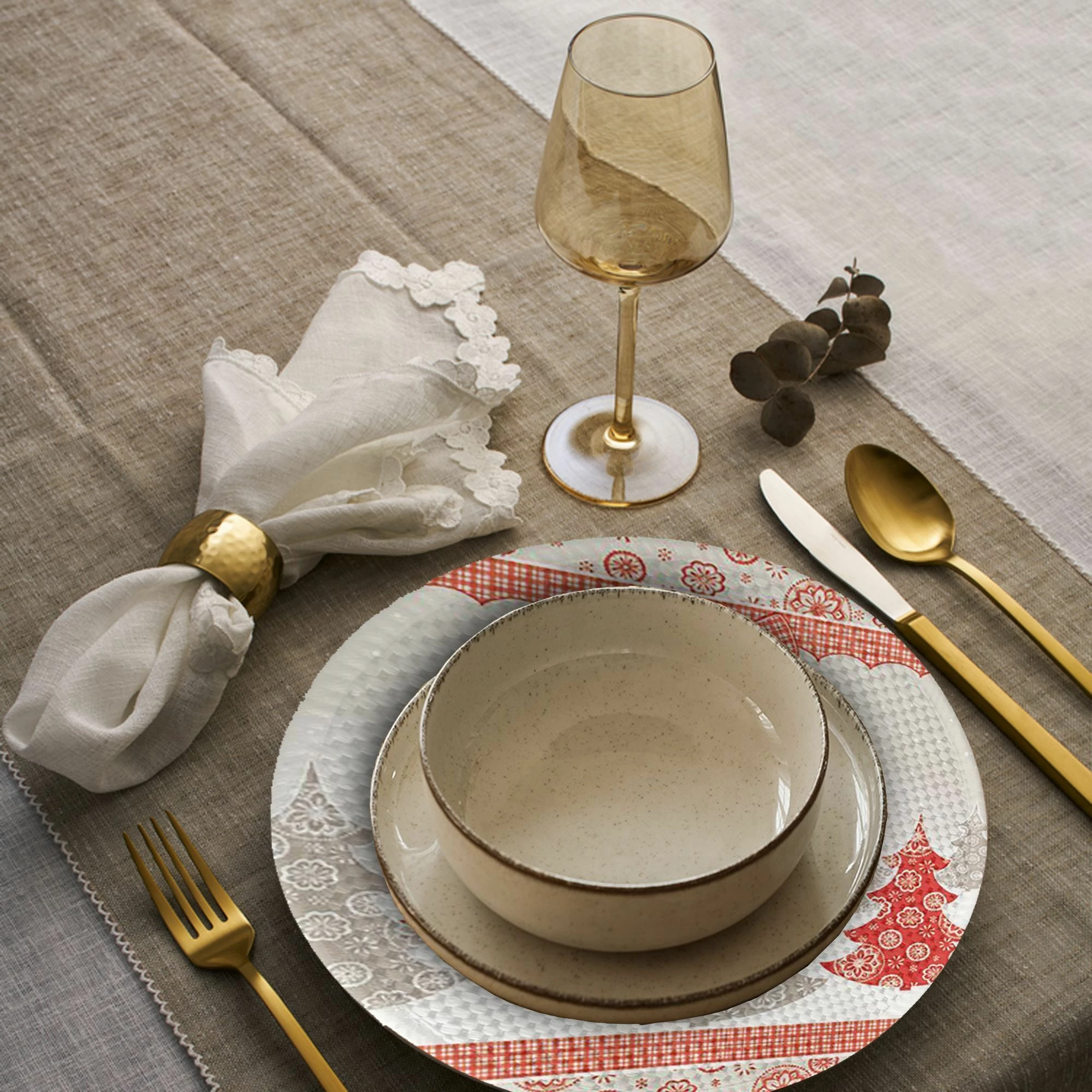 Set nënshtruesish tavoline Hermia Concept, shumëngjyrësh, 4300Supla, 4 copë
